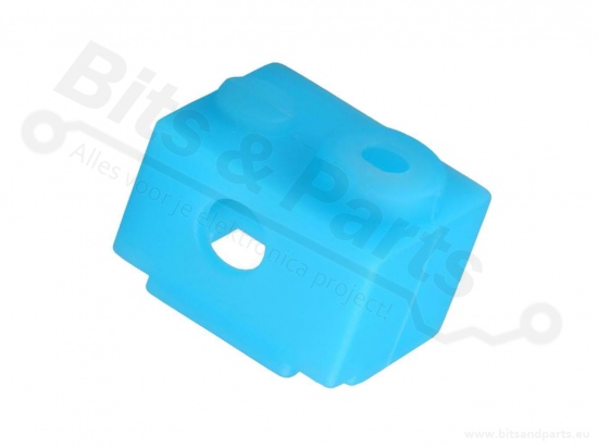 Heat block sok/sleeve E3D V6 siliconen blauw